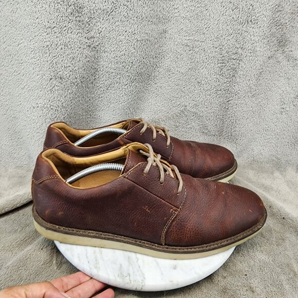 Clarks Shoes Mens Size 11 Brown Leather Collections Lace Up Derby Oxfords *Read* main image 7